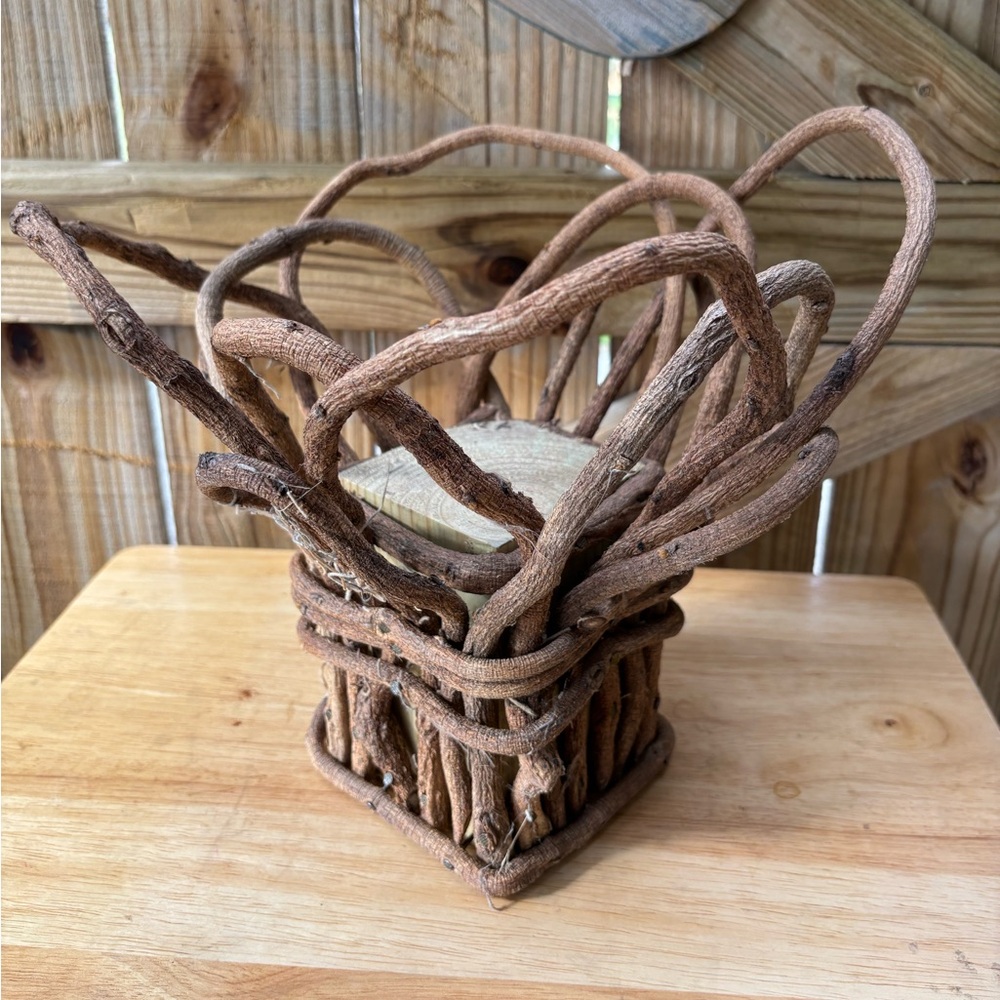 Vintage Handmade Wisteria Vine Rustic Decor Piece 10 1/2”H - Picture 2 of 9